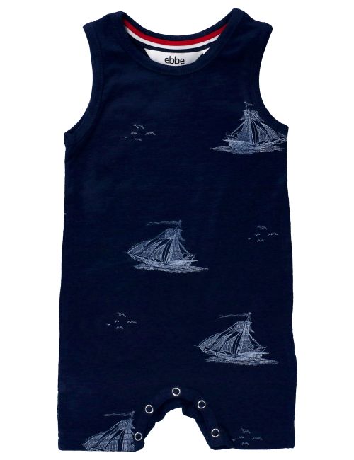 Ebbe Kids Strampler navy Navy Ships 86 (12-18 Monate)