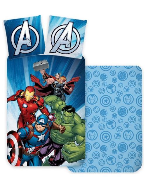 Marvel 2 Teile Bettwäsche Avengers 135x100 cm bunt