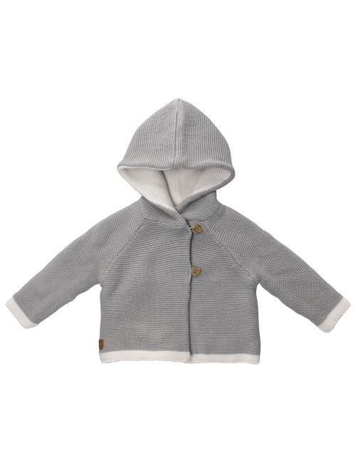 Rock A Bye Baby Boutique Strickjacke Strick Kapuze grau