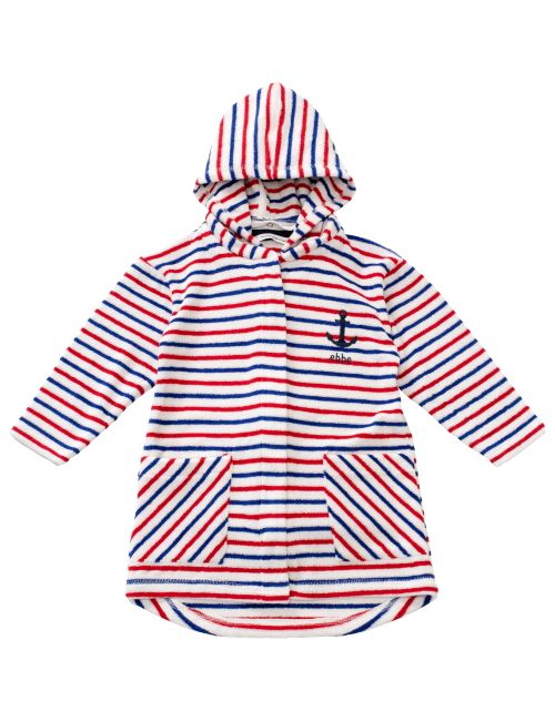 Ebbe Kids Bademantel Anker Streifen bunt 116 (5-6 Jahre)