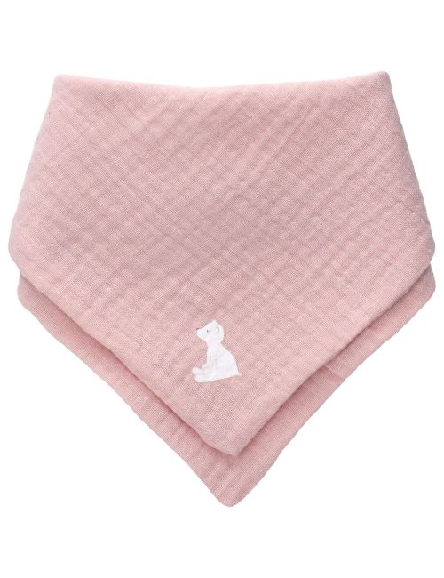 Baby Sweets Foulard Ours blanc Rose vif