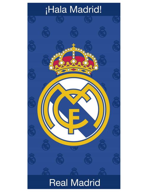 Real Madrid Serviette 70x140 cm Bleu