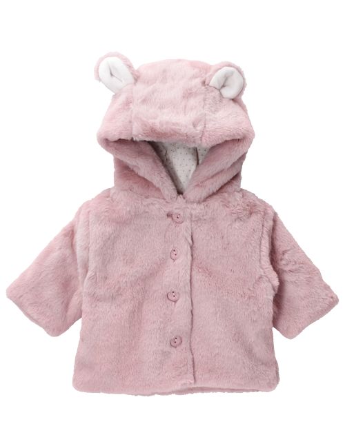 Minoti Manteau d'hiver Capuche Rose 6-9M (74 cm)