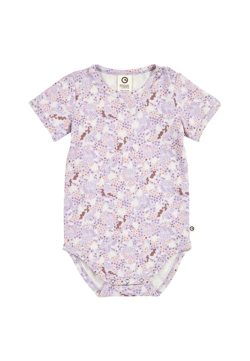 Müsli by Green Cotton Kurzarmbody Print lila 56