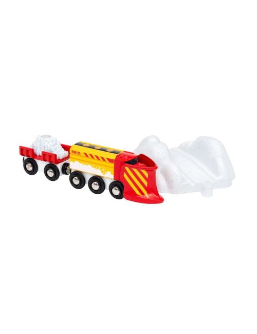 Brio 5 Teile Holzeisenbahn Schneeräumzug World CE-zertifiziert 12,6x4,6x13 cm 3+ Jahre rot