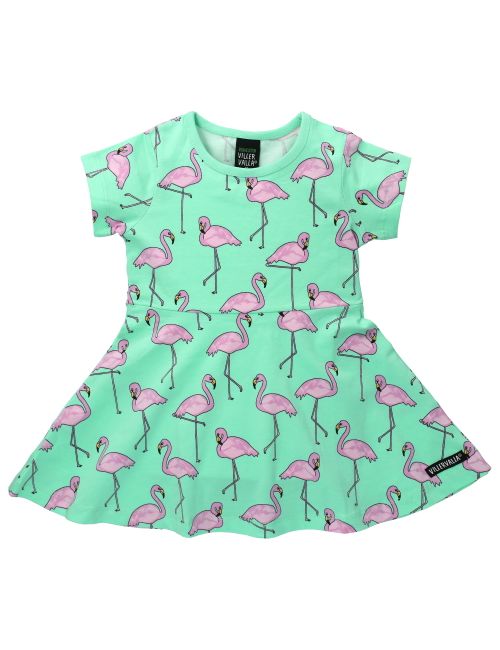 Villervalla Kleid Flamingo grün 86 (12-18 Monate)