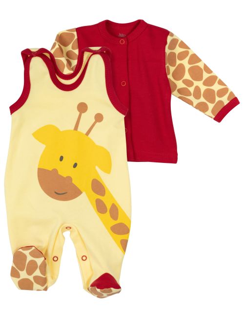 Baby Sweets 2 Teile Set Baby Giraffe rot 3-6 Monate (68)