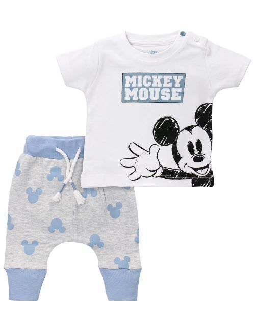 E Plus M 2 Teile Set Mickey Mouse weiß 62 (0-3 Monate)