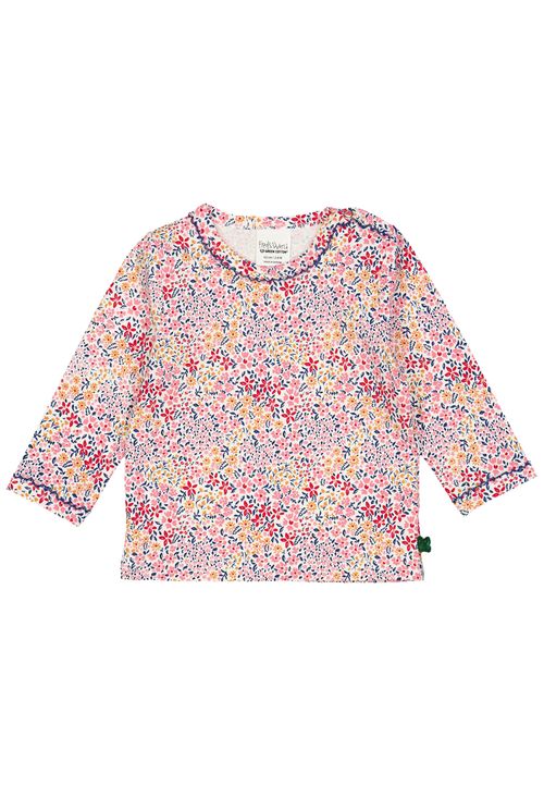 Fred s World by Green Cotton Babylangarmshirt Blumen rosa 68