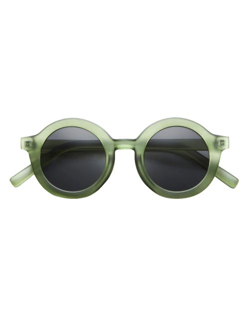 BabyMocs Sonnenbrille Rund 100% UV-Schutz (UV400) grün Onesize Kinder
