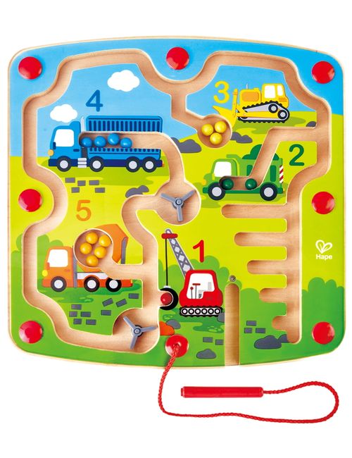 Hape Spielzeug Baufahrzeuge Magnet 24,5x24,5x2,1 cm 2+ Jahre bunt