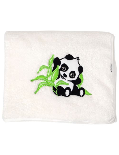 Baby Sweets Decke Happy Panda 110x90 cm beige