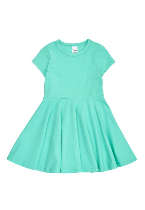 Green Cotton Sommerkleid gruen 128