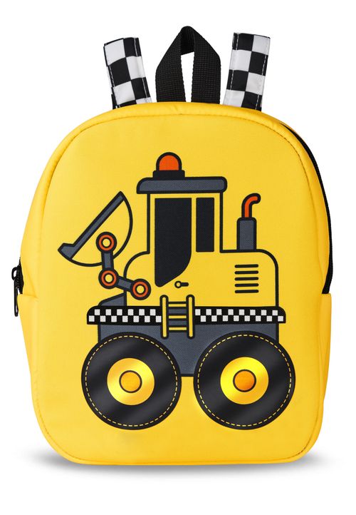 Bulldozer Boy Schule Backpack 26x22x11 cm gelb OS