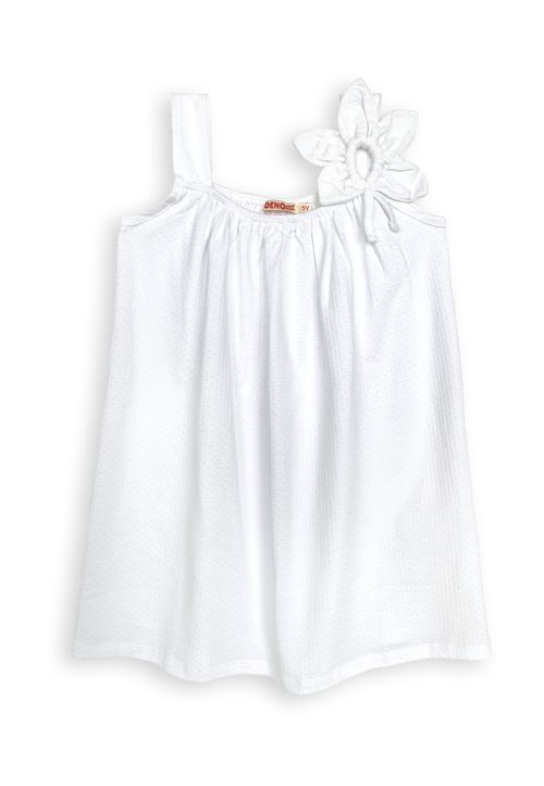 Denokids Kleid Unifarben weiss 140