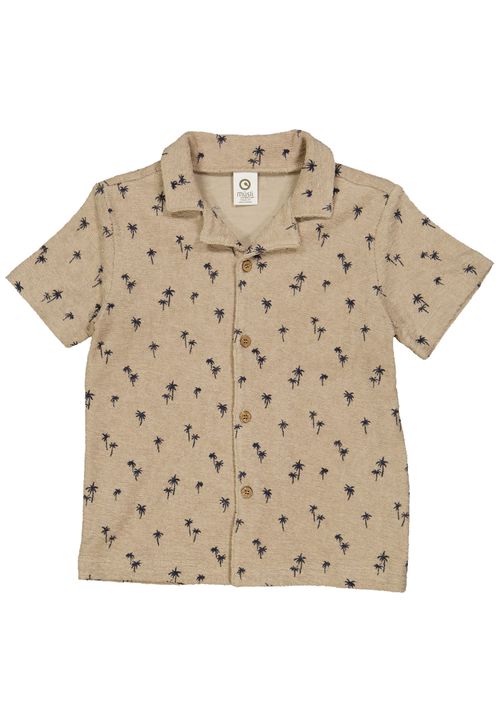 Müsli by Green Cotton Hemd Alloverprint beige 104