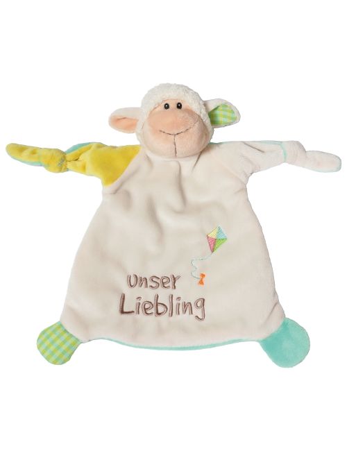 Nici Doudou mouchoir Agneau Peluche 12x22x22 cm 0+ mois Multicolore