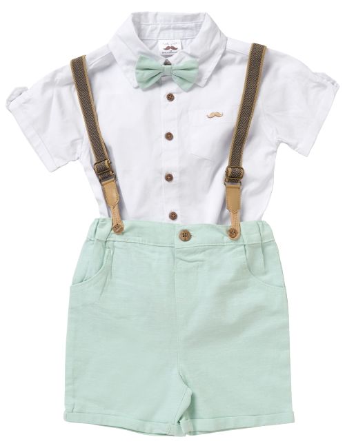 Little gent 4 pièces Ensemble Blanc