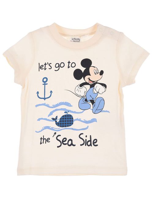 Disney T-Shirt Mickey Mouse beige 62/68 (3-6 Monate)