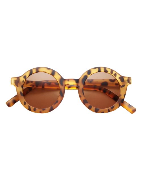 BabyMocs Sonnenbrille Rund 100% UV-Schutz (UV400) leopard Onesize Eltern