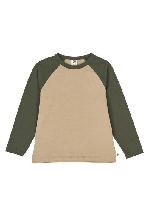 Müsli by Green Cotton Langarmshirt Unifarben beige 98