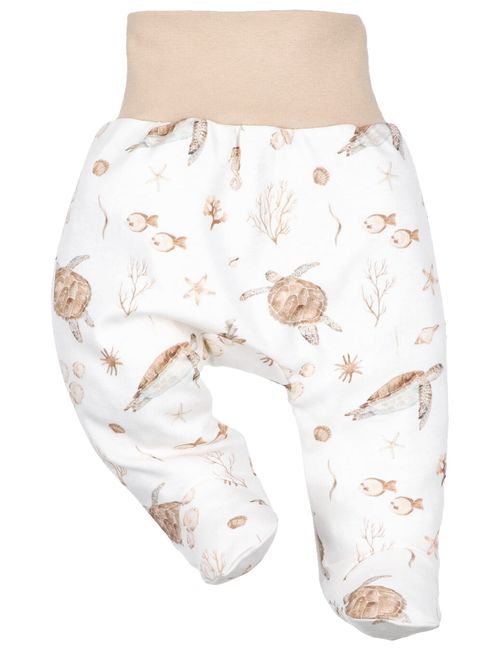 NINI Pantalon Tortue Blanc 3-6M (68 cm)