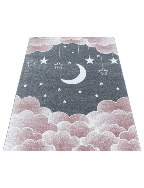 Teppich Mond Wolken rosa 120x170