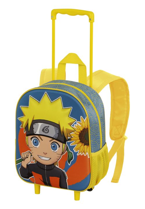 Naruto Peace-Small 3D Backpack with Wheels Rucksack 34x26x13 cm blau, gelb Onesize Kinder