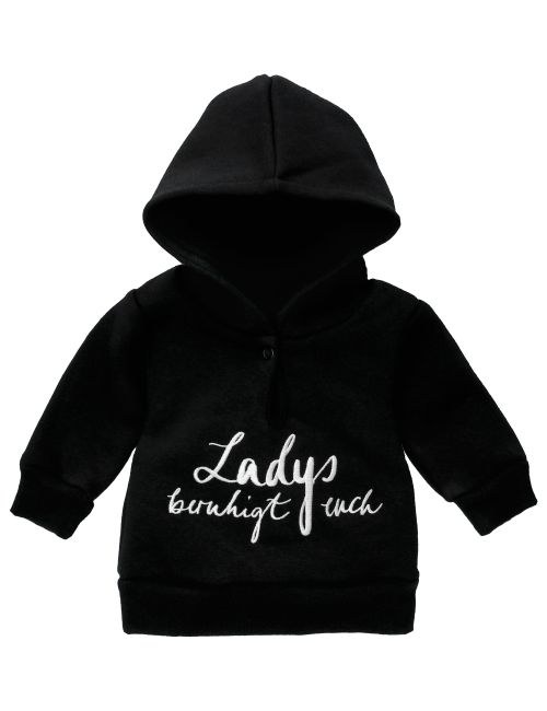 Baby Sweets Hoodie Ladys beruhigt euch Grüße, Gemüse schwarz 122 (6-7 Jahre)