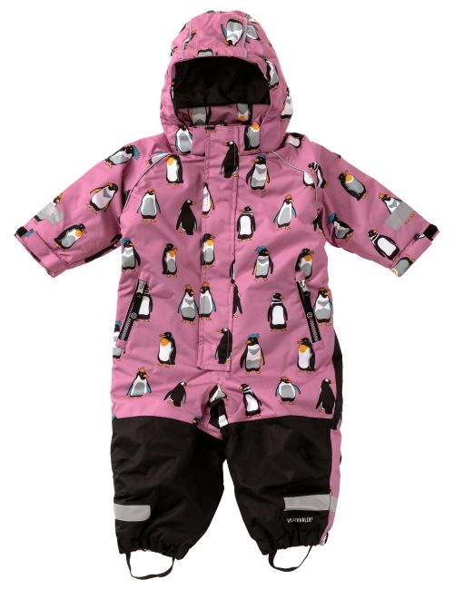 Villervalla Schneeanzug Pinguin Wasserdicht (8000mm) rosa 80 (9-12 Monate)