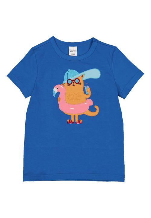 Fred s World by Green Cotton T-Shirt Unifarben blau 110