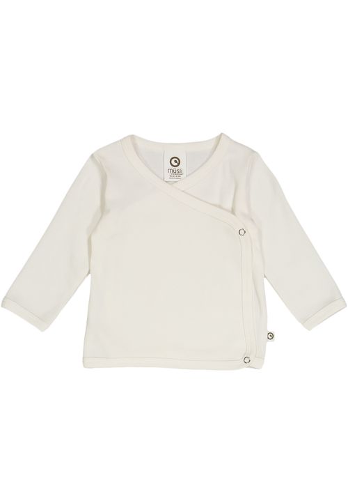 Müsli by Green Cotton Babylangarmshirt Unifarben creme 74