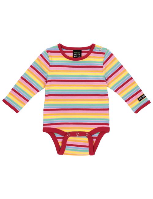 Villervalla Body Streifen bunt rosa 80 (9-12 Monate)