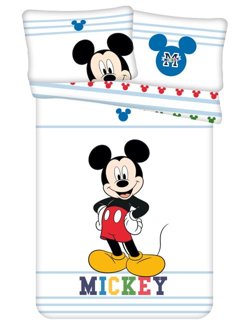 tex idea GmbH Bettwäsche Mickey Mouse 135x100 cm weiß