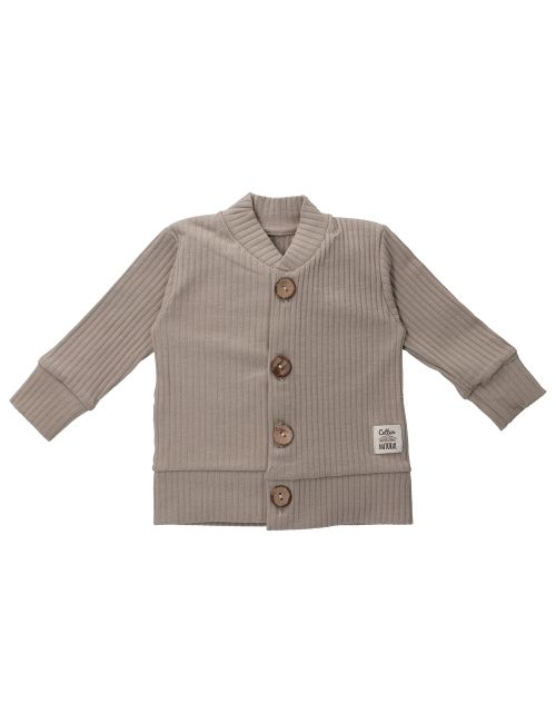Makoma Strickjacke Gerippt braun 62 (0-3 Monate)