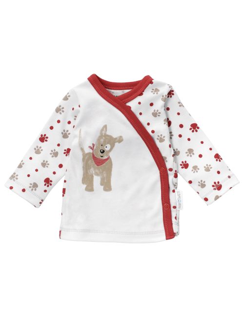 Baby Sweets Wickelshirt Hund Little Paw rot 80 (9-12 Monate)