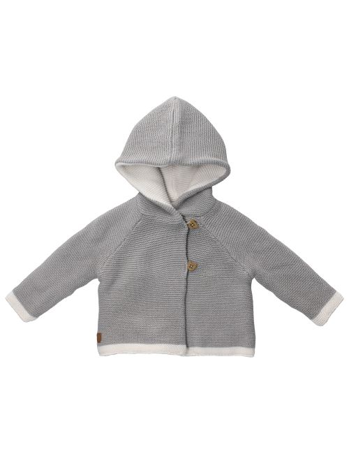 Rock A Bye Baby Boutique Strickjacke Strick Kapuze grau 56/62 (0-3 Monate)