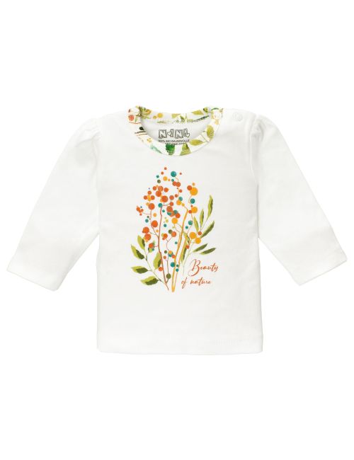 NINI Shirt Floral creme 62 (0-3 Monate)