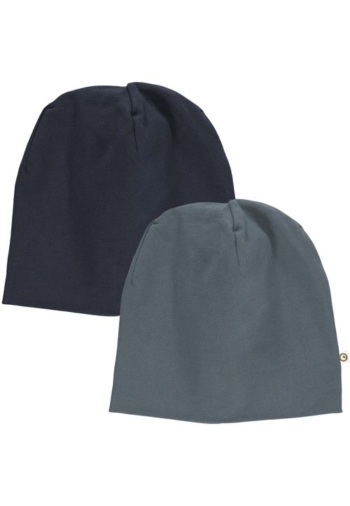 Müsli by Green Cotton Mütze Unifarben blau 128/134