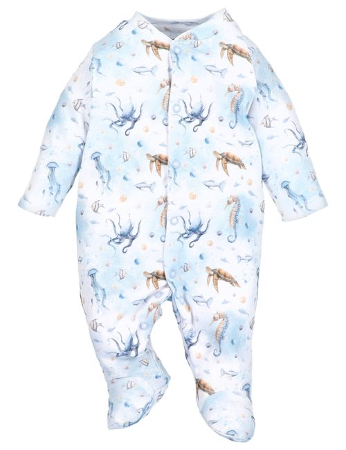 NINI Grenouillère Faune Marine Bleu