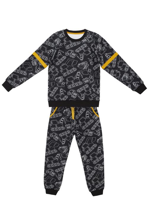 Tracksuit Jungen schwarz 104