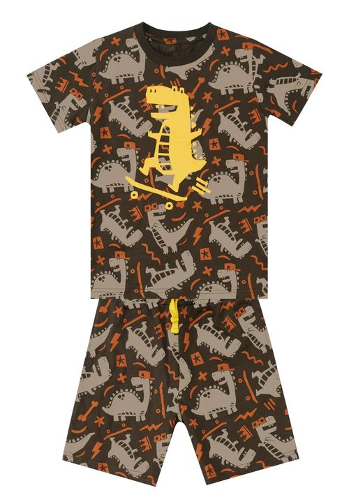 Denokids Print dunkelbraun 104