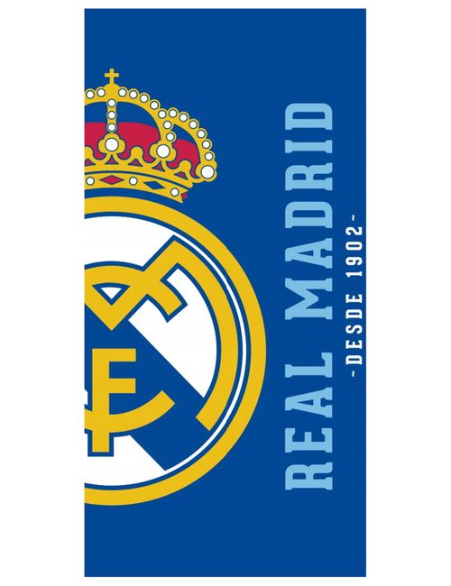 Real Madrid Serviette 70x140 cm Bleu