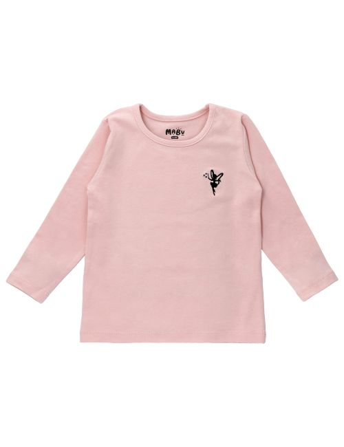 MaBu Kids T-shirt à manches longues Petite Fée Rose 18-24M (92 cm)