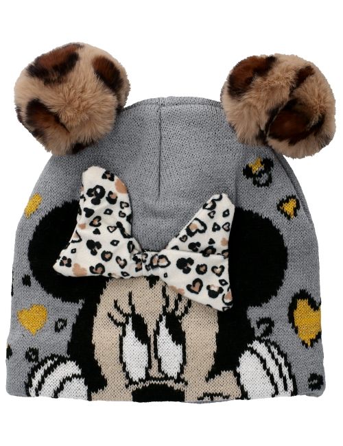 Disney Mütze Minnie Mouse Bommel grau 46-48cm