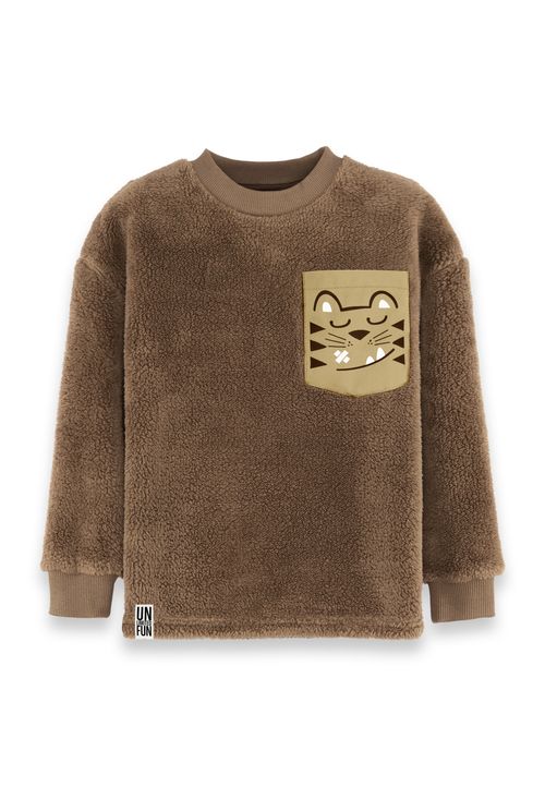 Sweatshirt Jungen braun 104
