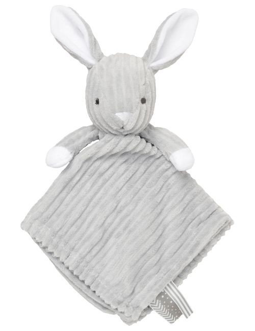 Snuggle Tots Doudou mouchoir Lapin Gris
