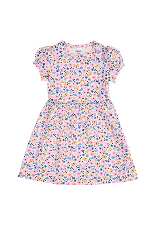 Green Cotton Sommerkleid multicolor 86