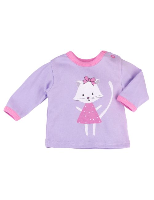 Baby Sweets Shirt Katze Sweet Kitty lila 56 (Neugeborene)
