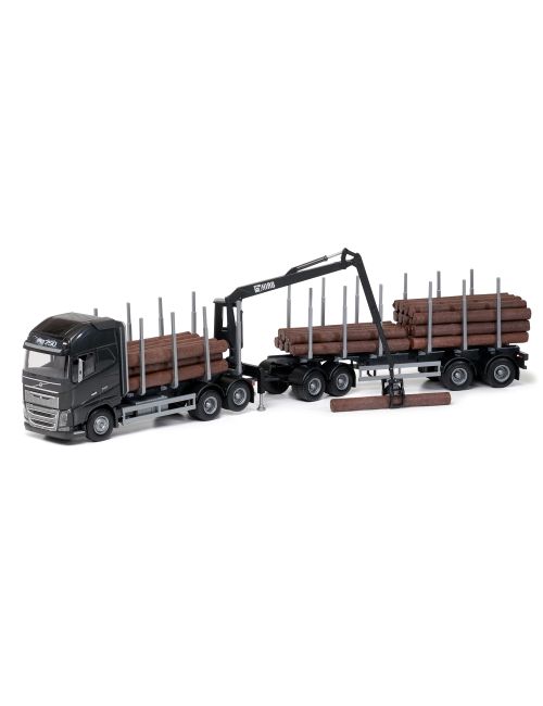 EMEK Volvo Spielzeugauto Holztransporter CE-zertifiziert 770x100x160 mm 3+ Jahre schwarz